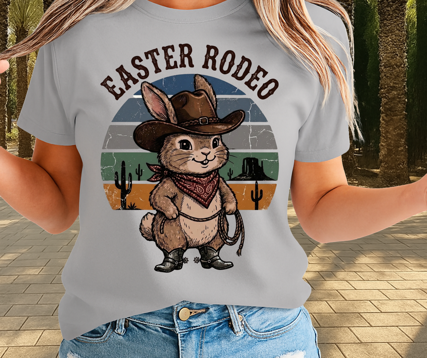 Easter Rodeo Graphic Shirt - Cute Easter Clothing