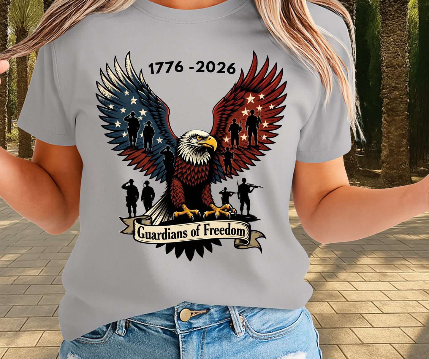 Guardians Of Freedom -  Memorial Day Graphic T shirt