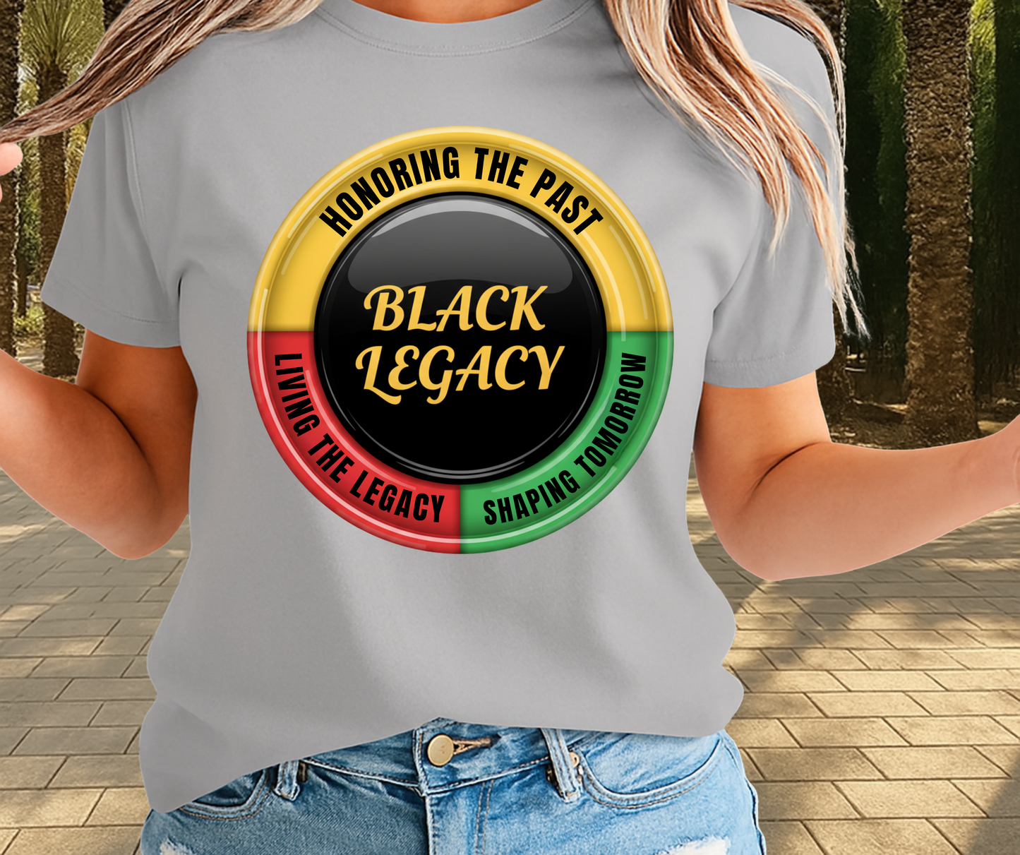 Black History Honouring The Past Graphic Tee - African Pride Shirt