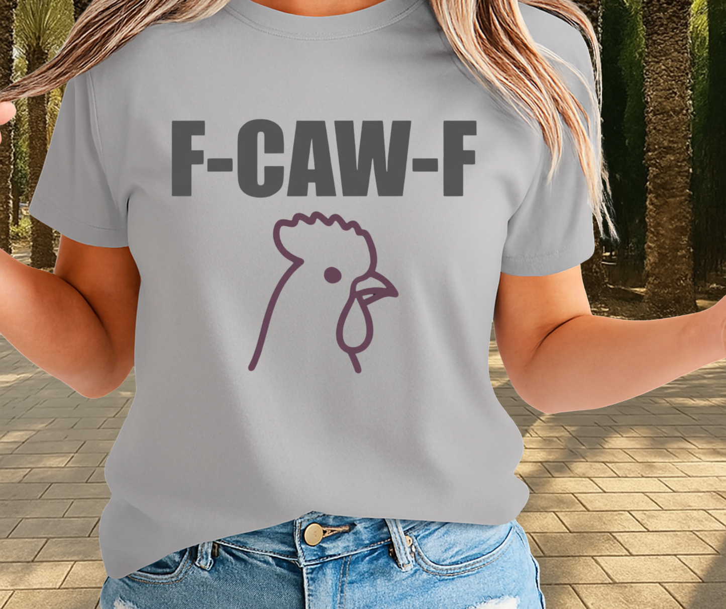 F-Caw-F Funny Goose Shirt  -  Unisex Graphic T-Shirt