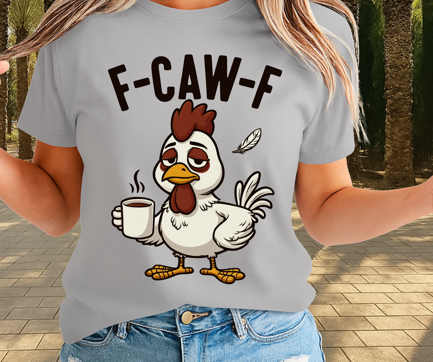 F-Caw-F Funny Goose Shirt  -  Unisex Graphic T-Shirt