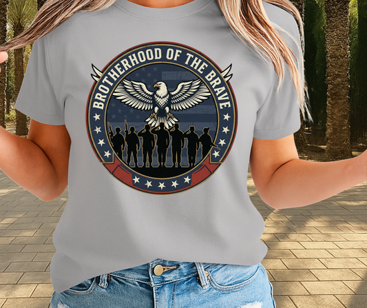 Brotherhood Of The Brave -  Memorial Day Graphic T shirt