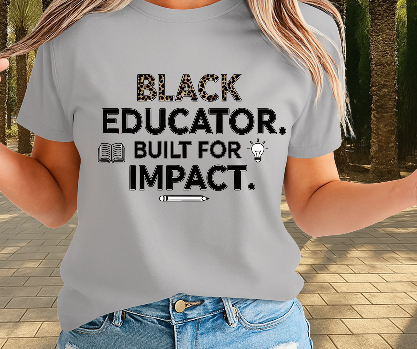 Black Educator Built For Impact  - African Pride Shirt