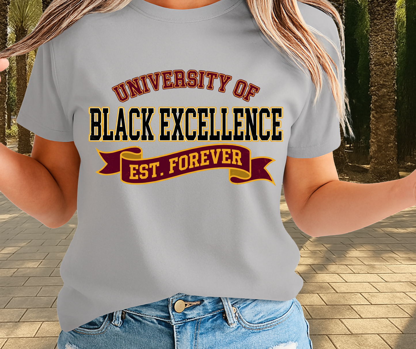 University Of Black Excellence Graphic Shirt - African Pride Shirt