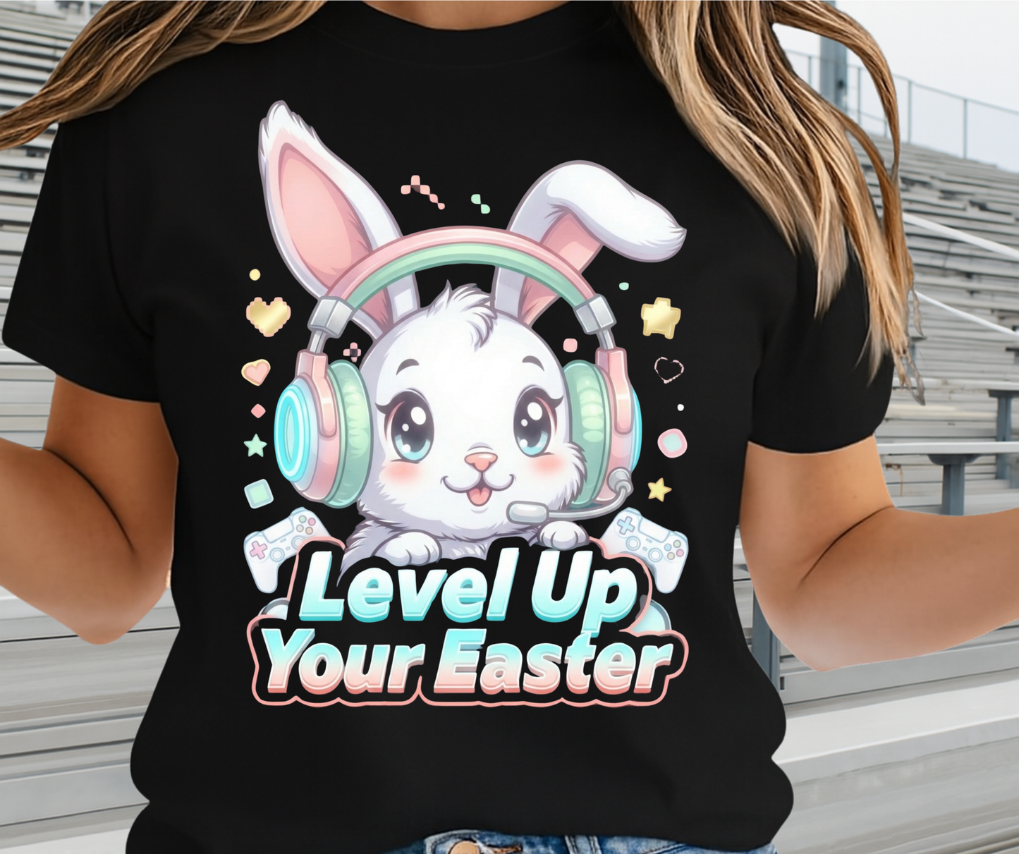 Level Up Your Easter Graphic Shirt - Cute Easter Clothing