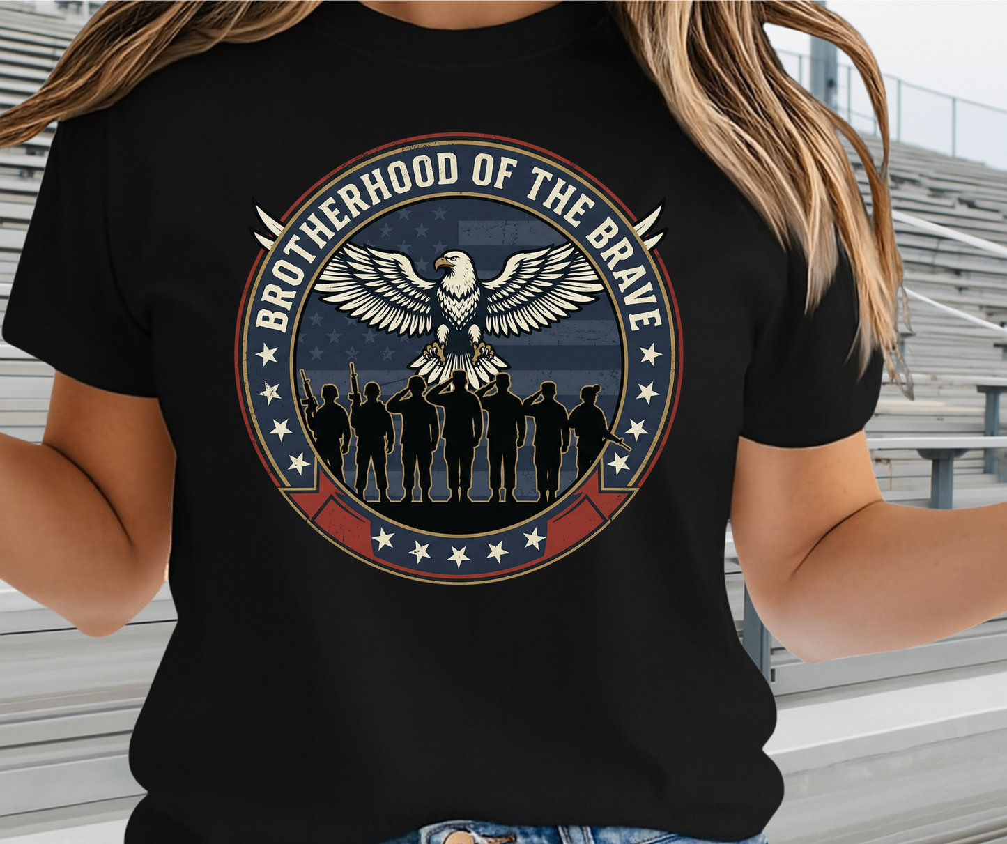 Brotherhood Of The Brave -  Memorial Day Graphic T shirt