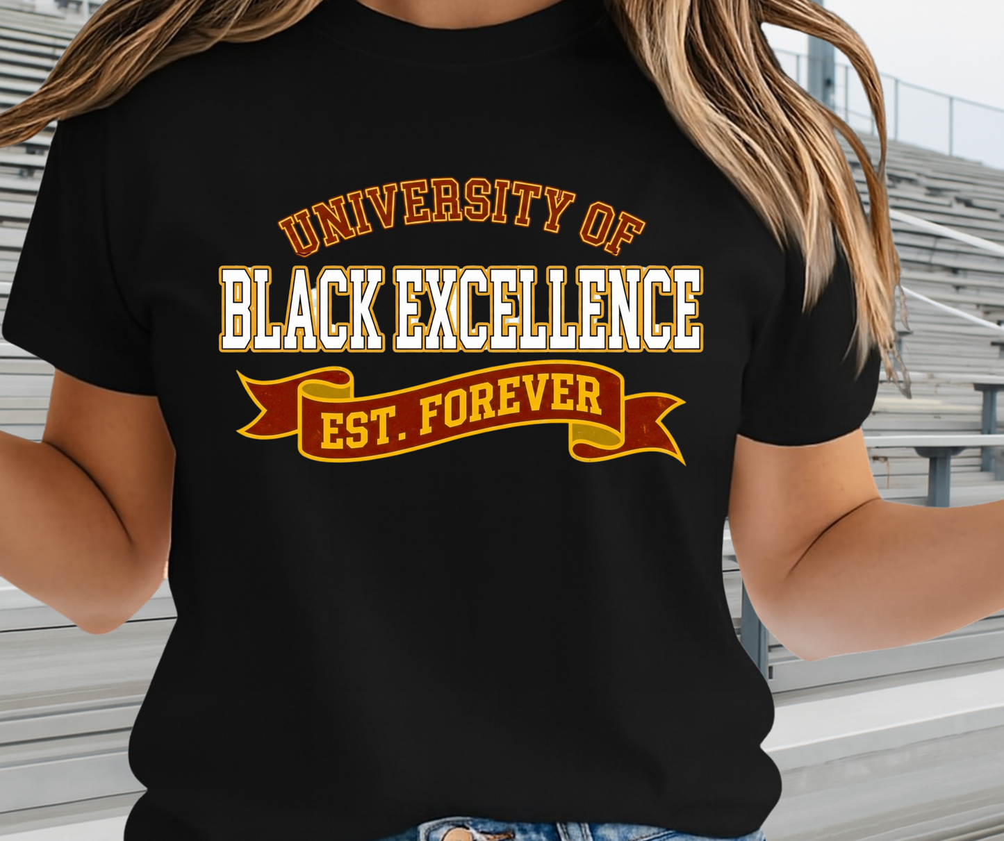 University Of Black Excellence Graphic Shirt - African Pride Shirt