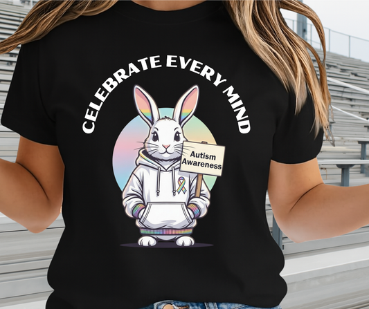 Cute Easter Fashion Apparels - Celebrate Every Mind Graphic Shirt