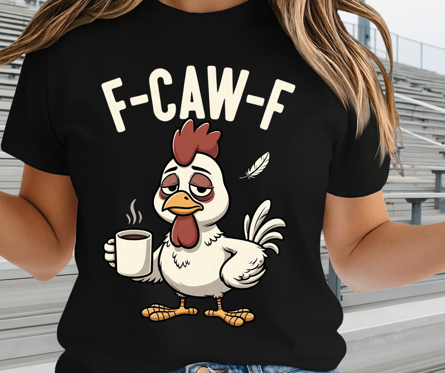 F-Caw-F Funny Goose Shirt  -  Unisex Graphic T-Shirt