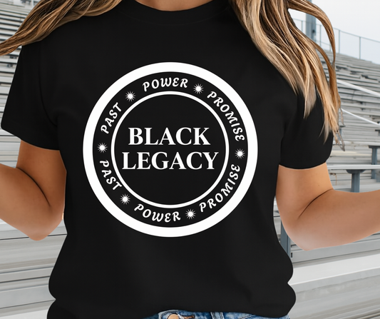 Black History Past Power Promise Graphic Tee - African Pride Shirt