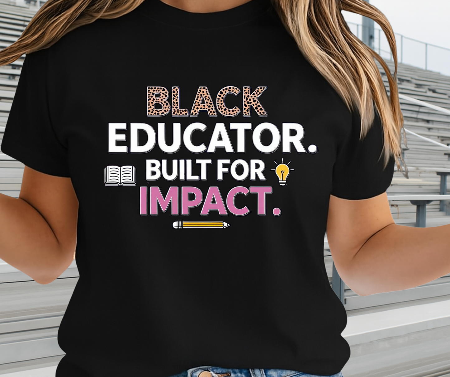 Black Educator Built For Impact  - African Pride Shirt