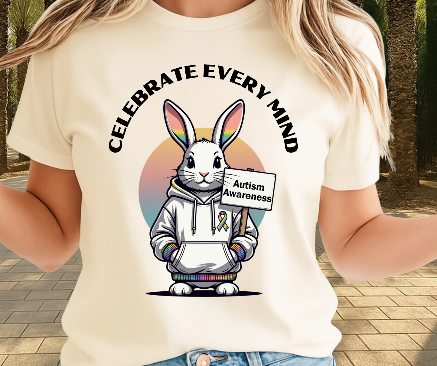 Cute Easter Fashion Apparels - Celebrate Every Mind Graphic Shirt
