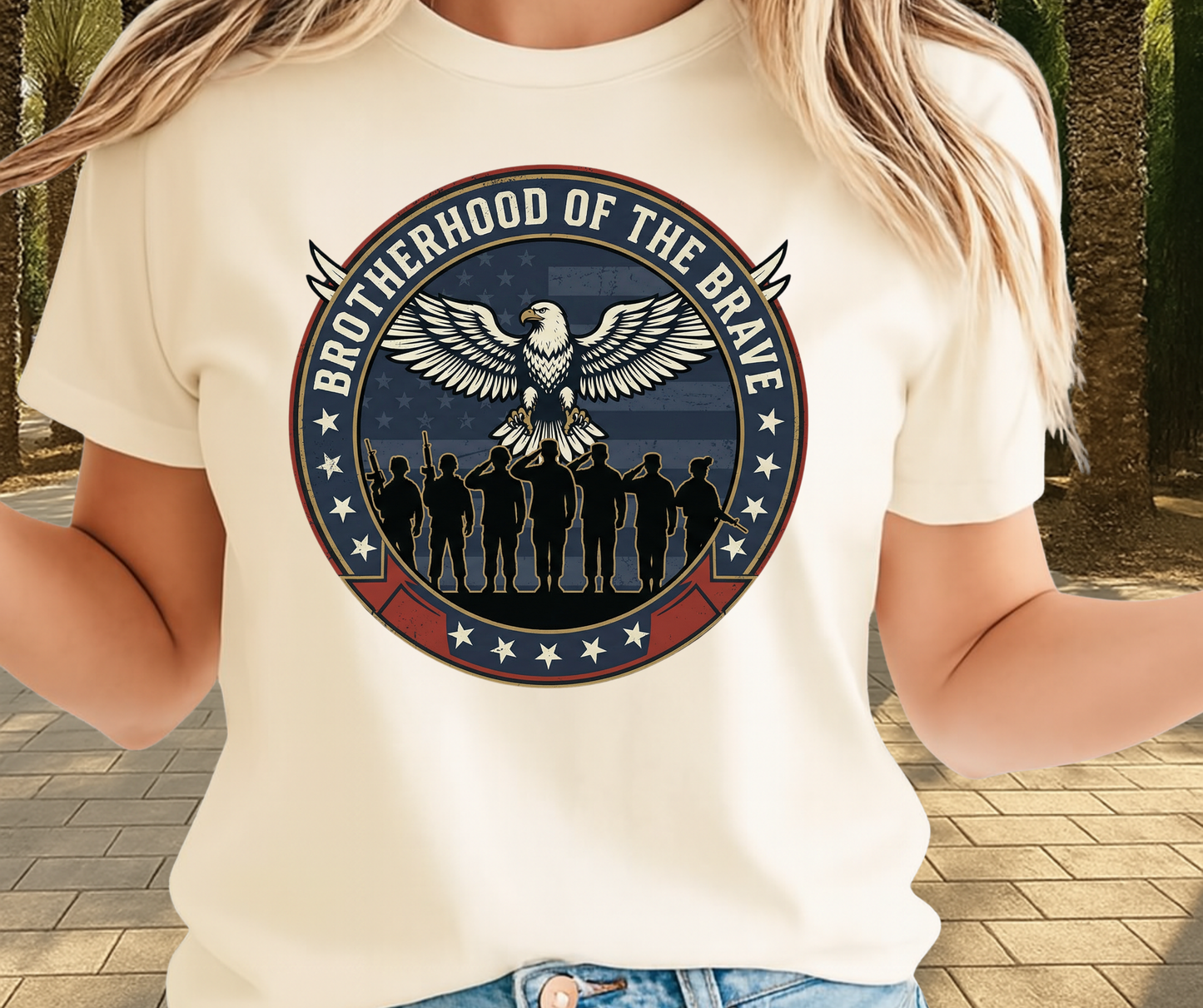 Brotherhood Of The Brave -  Memorial Day Graphic T shirt