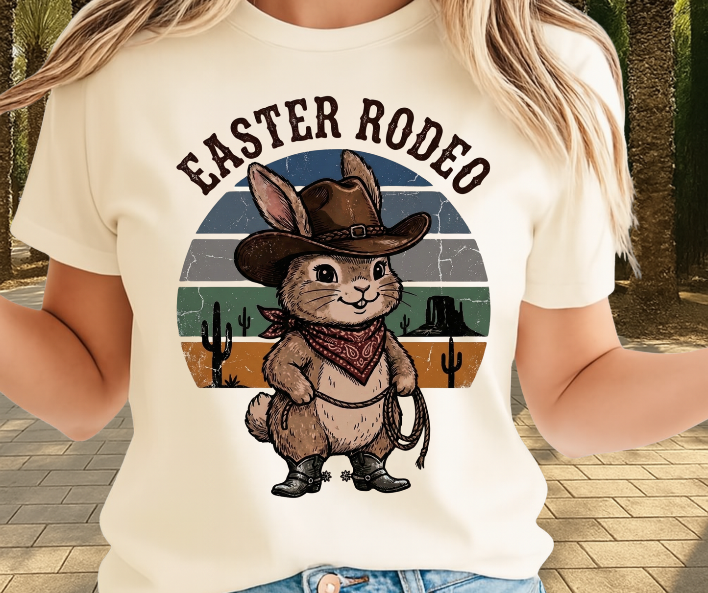 Easter Rodeo Graphic Shirt - Cute Easter Clothing