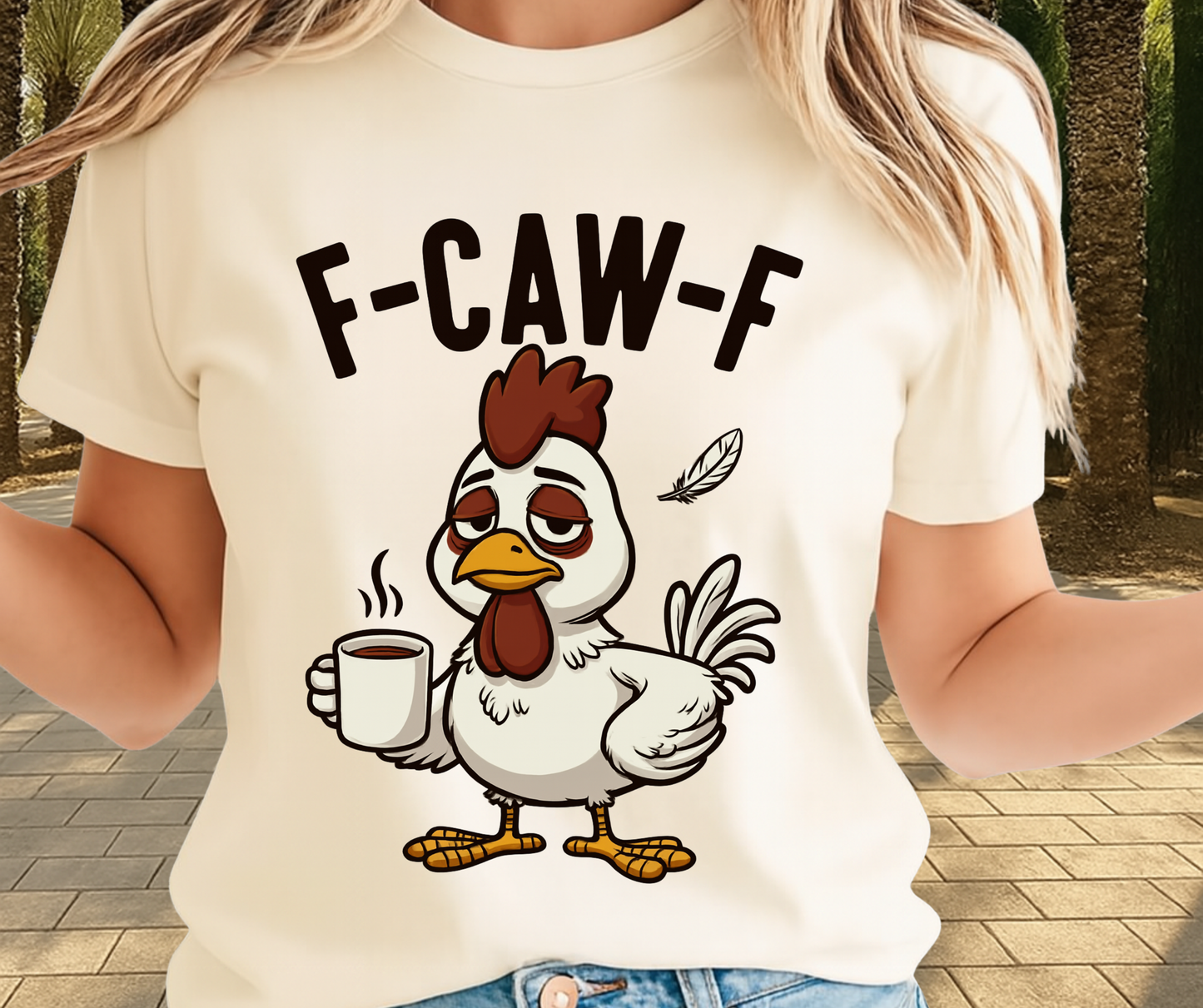 F-Caw-F Funny Goose Shirt  -  Unisex Graphic T-Shirt