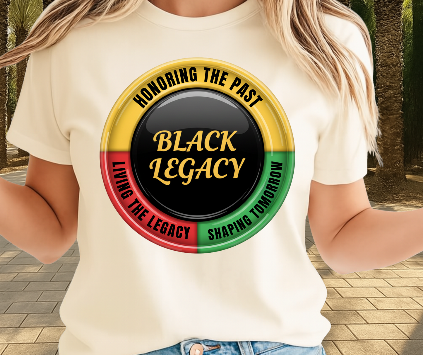 Black History Honouring The Past Graphic Tee - African Pride Shirt