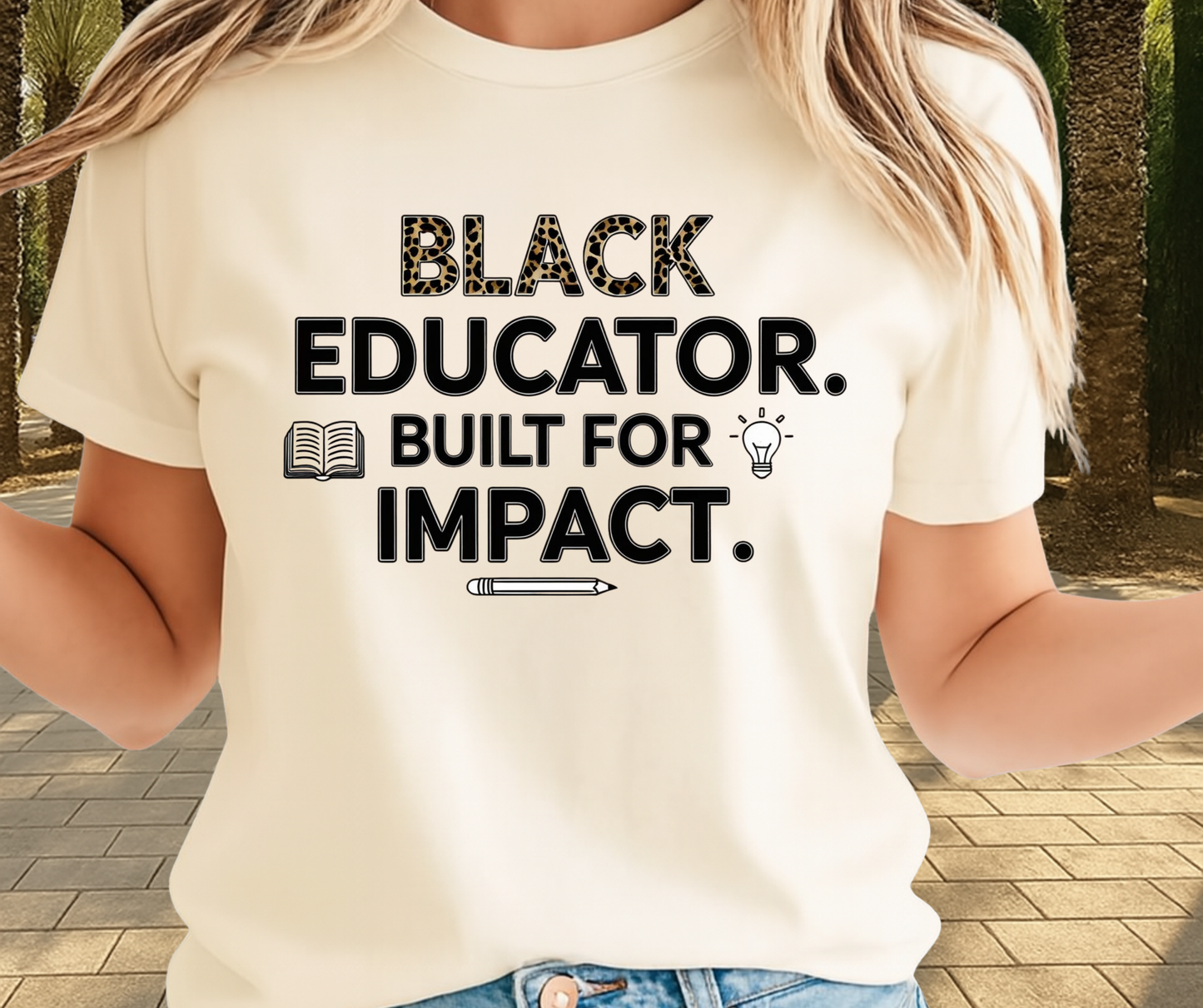 Black Educator Built For Impact  - African Pride Shirt