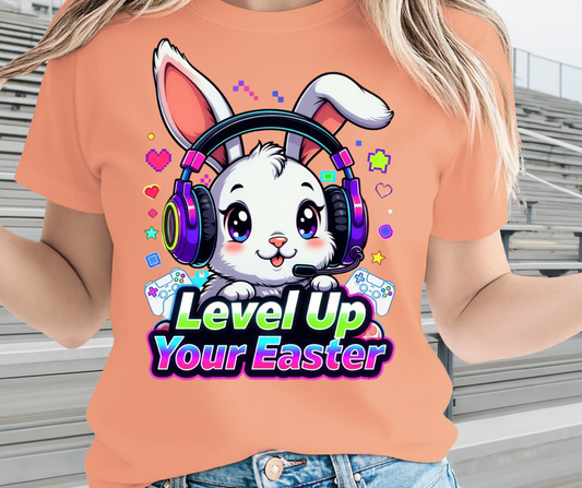 Level Up Your Easter Graphic Shirt - Cute Easter Clothing