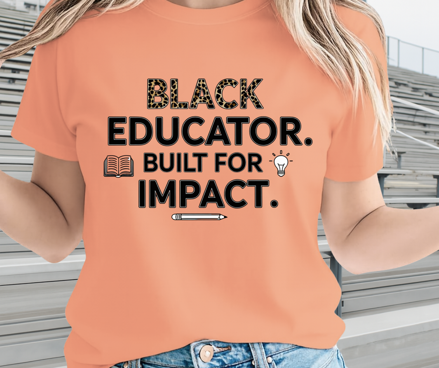 Black Educator Built For Impact  - African Pride Shirt