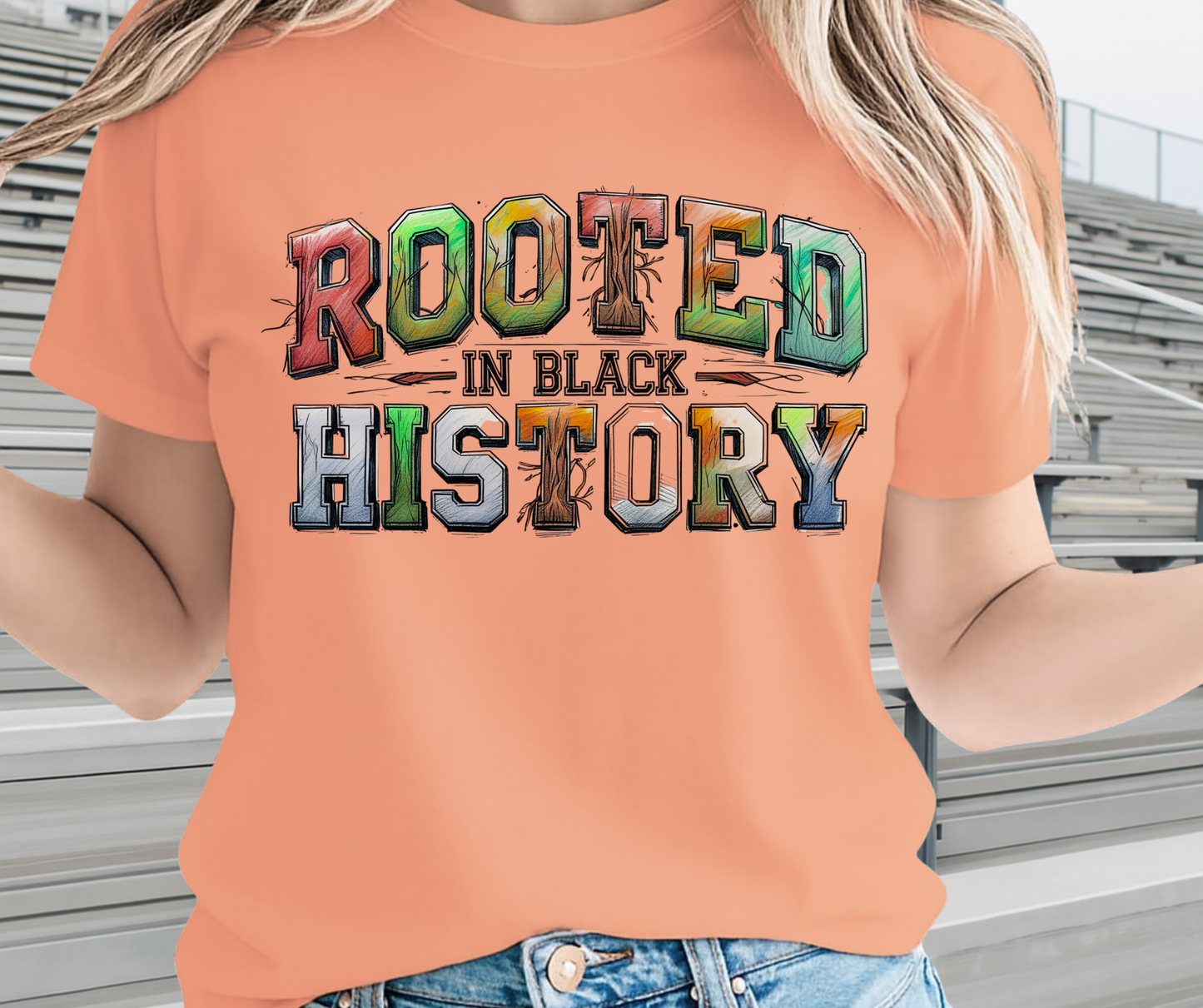 Rooted In Black History Graphic Shirt - African Pride Shirt