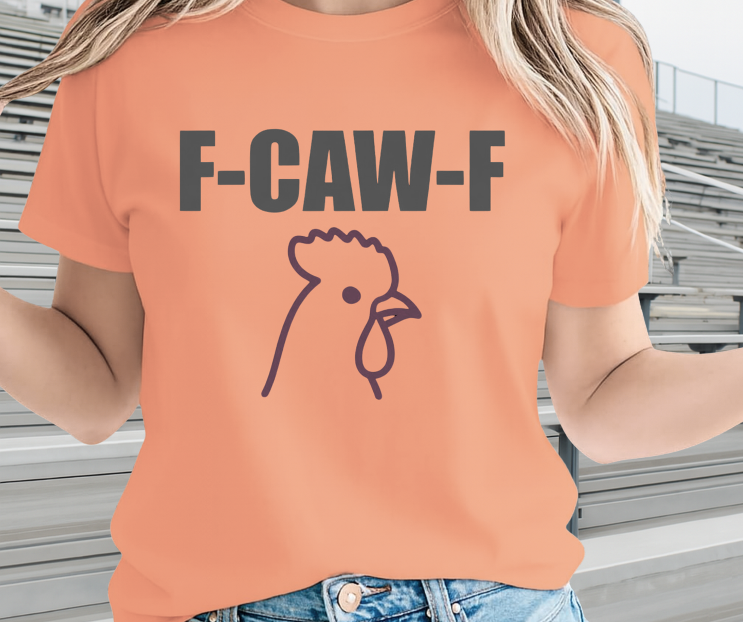 F-Caw-F Funny Goose Shirt  -  Unisex Graphic T-Shirt