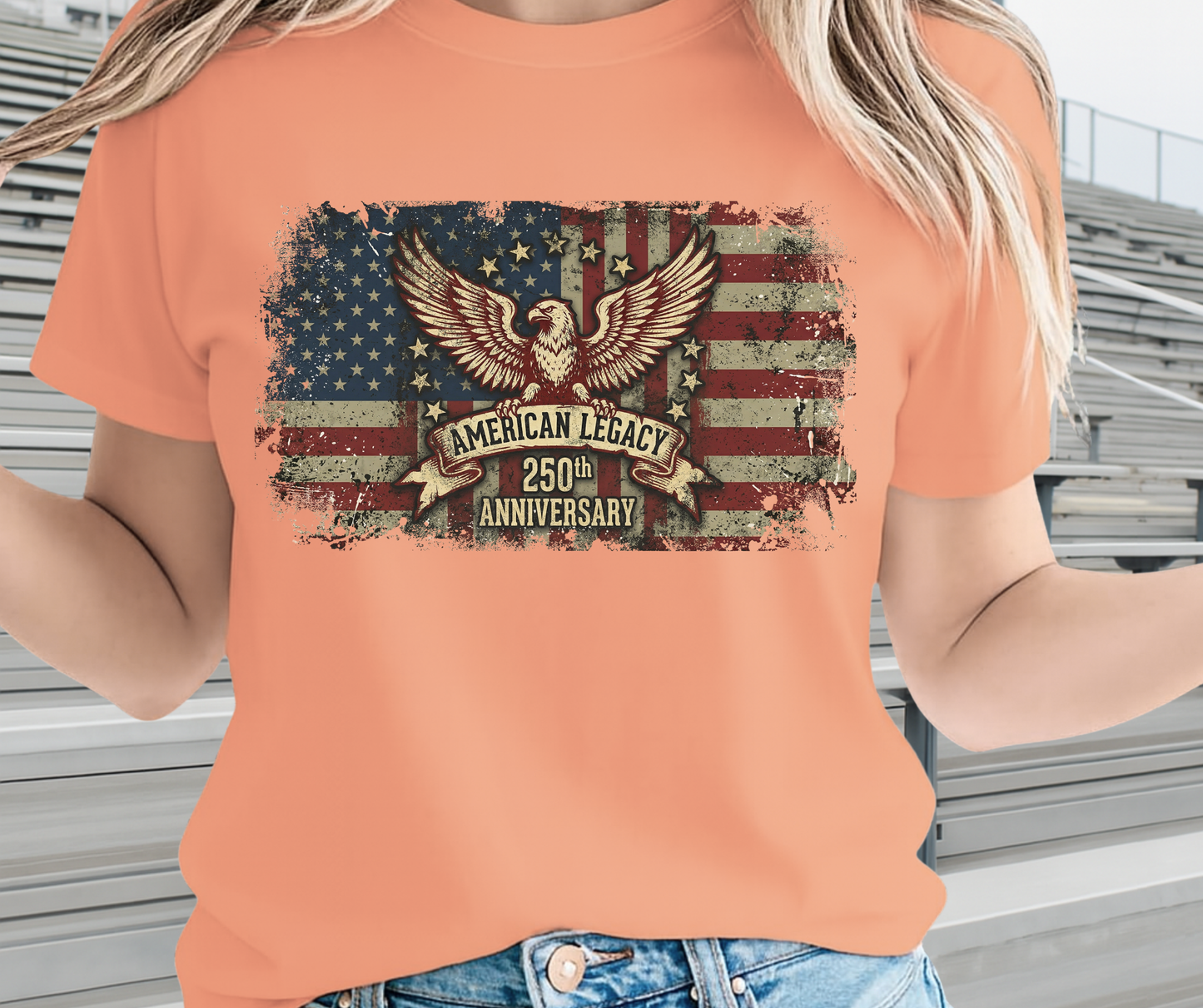 American legacy 250th Anniversary Memorial Day Graphic T shirt