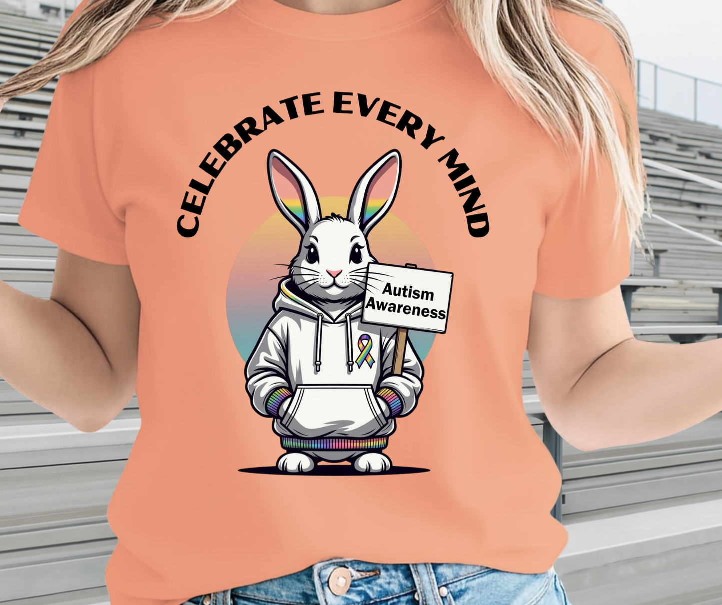 Cute Easter Fashion Apparels - Celebrate Every Mind Graphic Shirt
