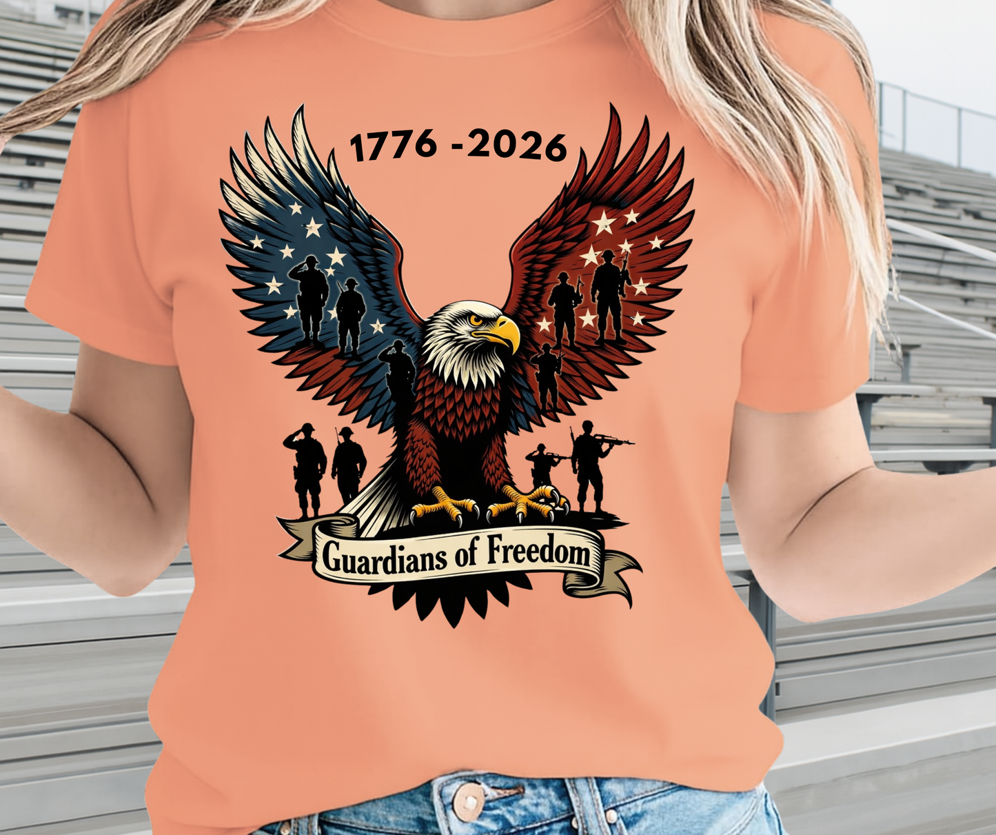Guardians Of Freedom -  Memorial Day Graphic T shirt