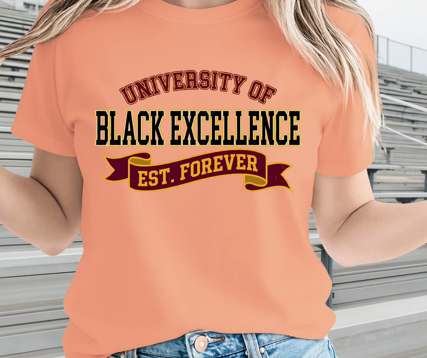 University Of Black Excellence Graphic Shirt - African Pride Shirt