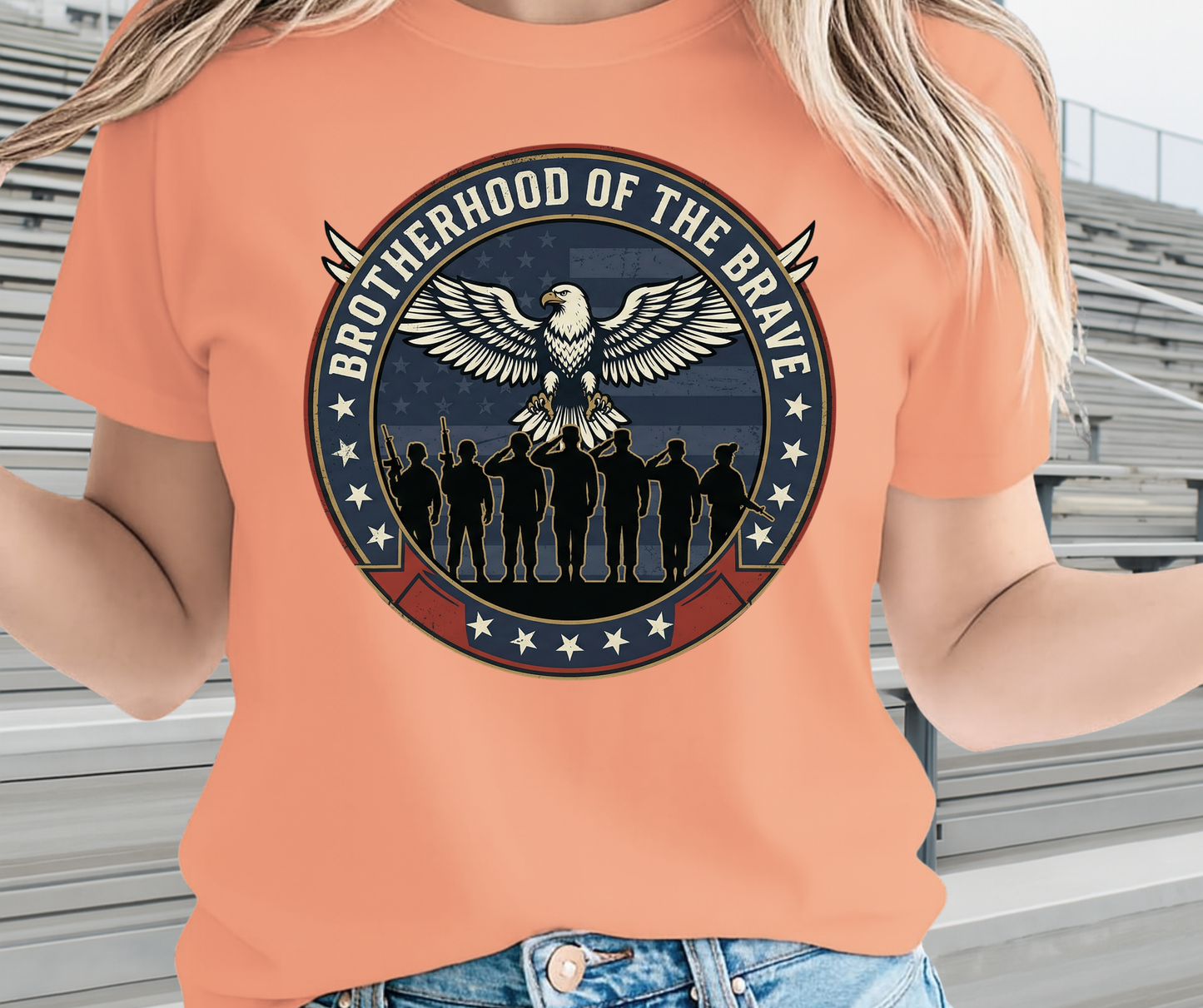 Brotherhood Of The Brave -  Memorial Day Graphic T shirt