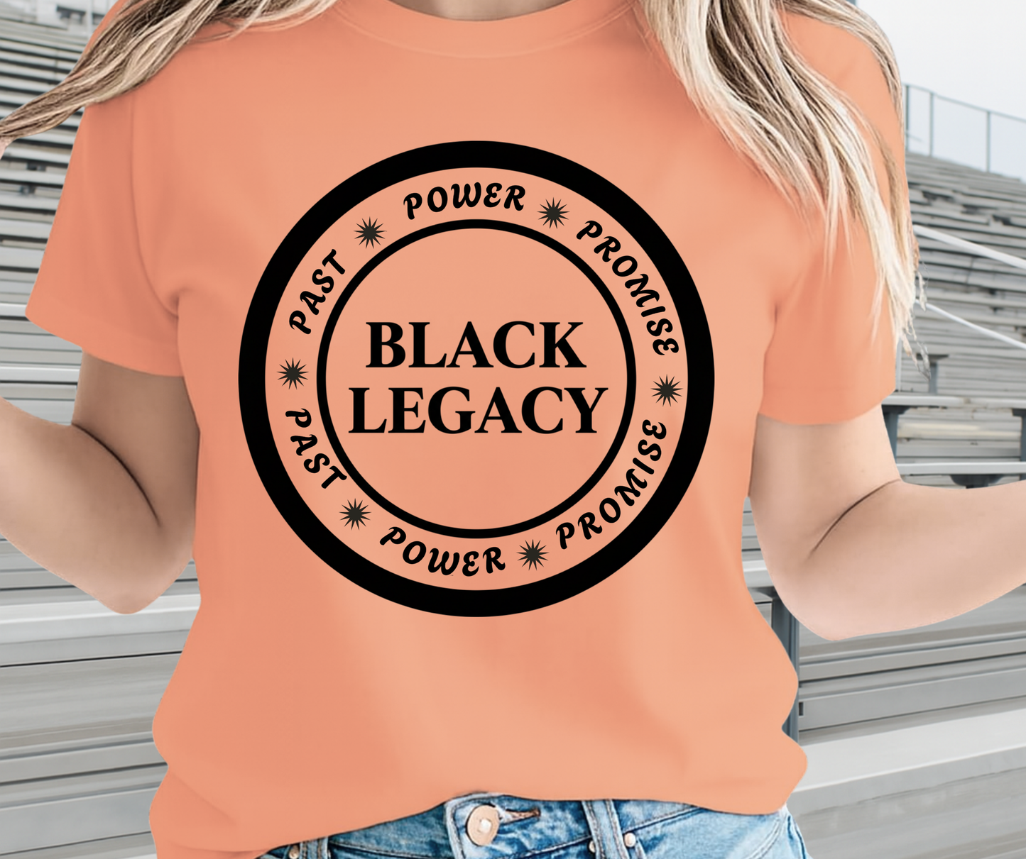 Black History Past Power Promise Graphic Tee - African Pride Shirt